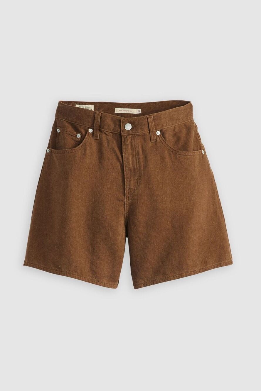 Levi's Brown High-Rise Jean Shorts